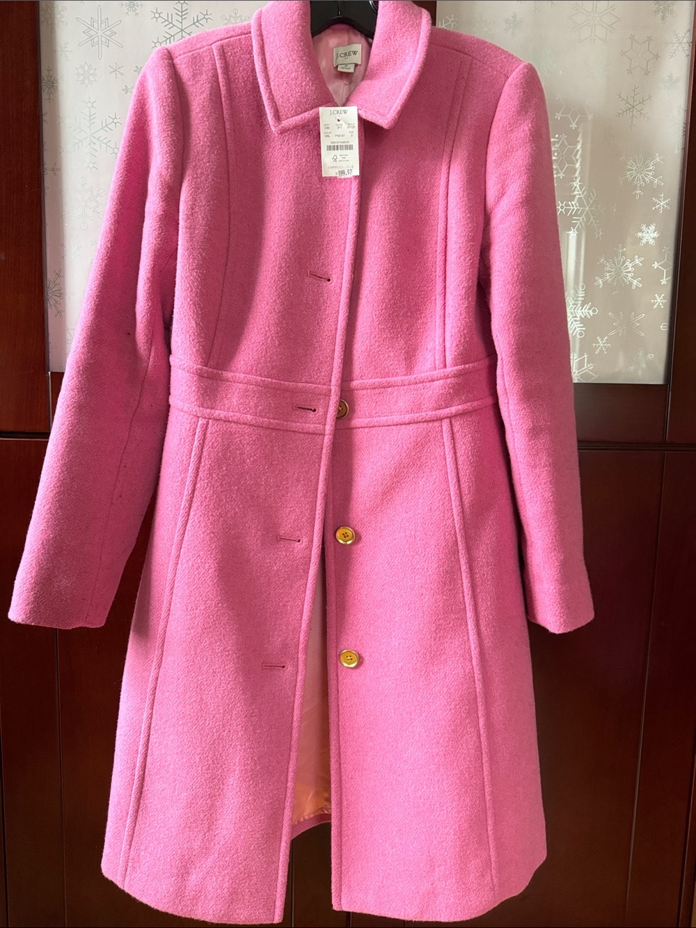 J. Crew Pink Wool-Blend  Coat - Picture 9 of 16